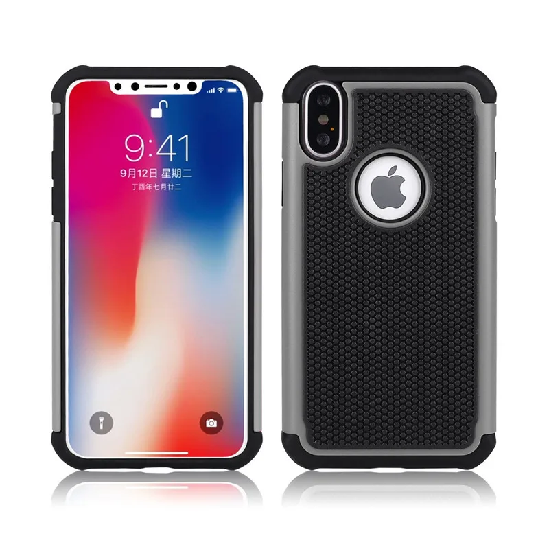 

Ball Grain HYBRID Plastic Case Silicone Cover For iPhone 4s 5c 5s se 6s 6 7 8 Plus X Xs Shockproof Back Cover