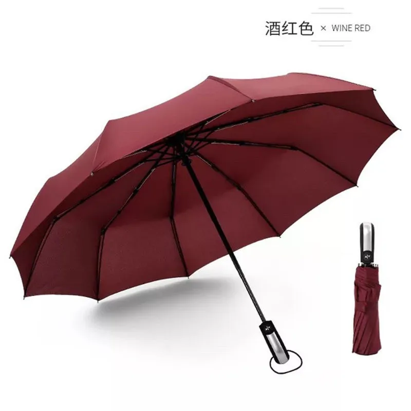 5 цветов модный Ветрозащитный складной автоматический зонт Открытый Портативный унисекс роскошный большой анти-УФ водонепроницаемый Зонты