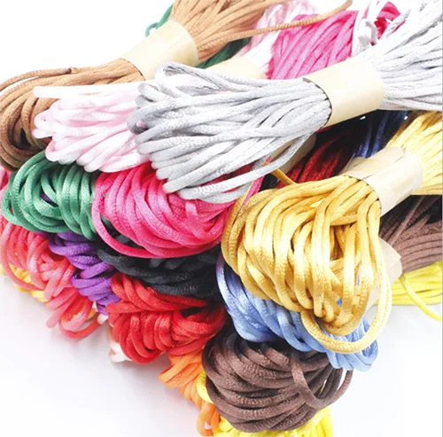 mixed color 10 шт 2 мм шнурок веревка для сумки - Цвет: mixed color