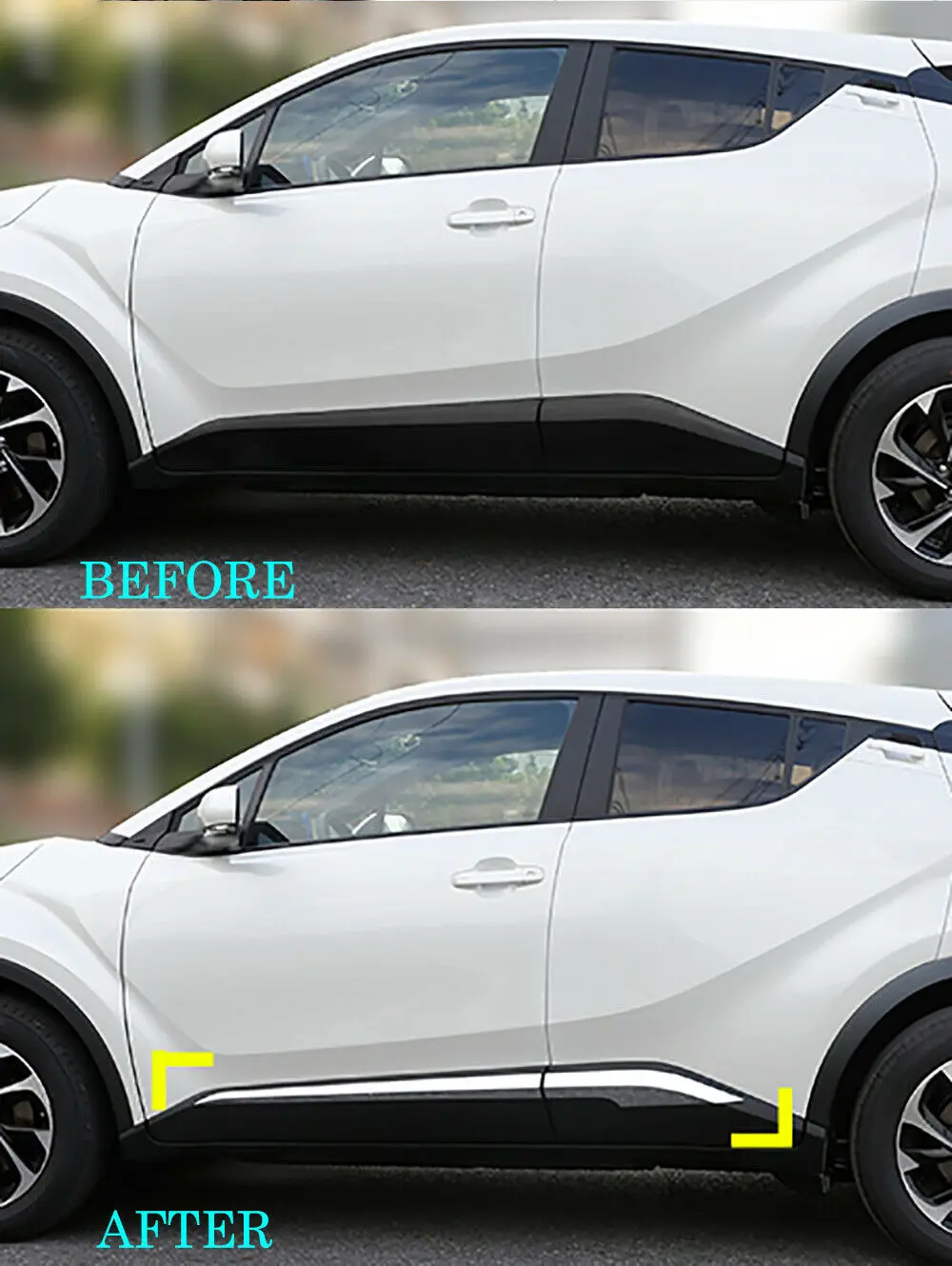 Для Toyota C-HR CHR- хромированный боковой корпус автомобильной двери литья полосы крышка отделка