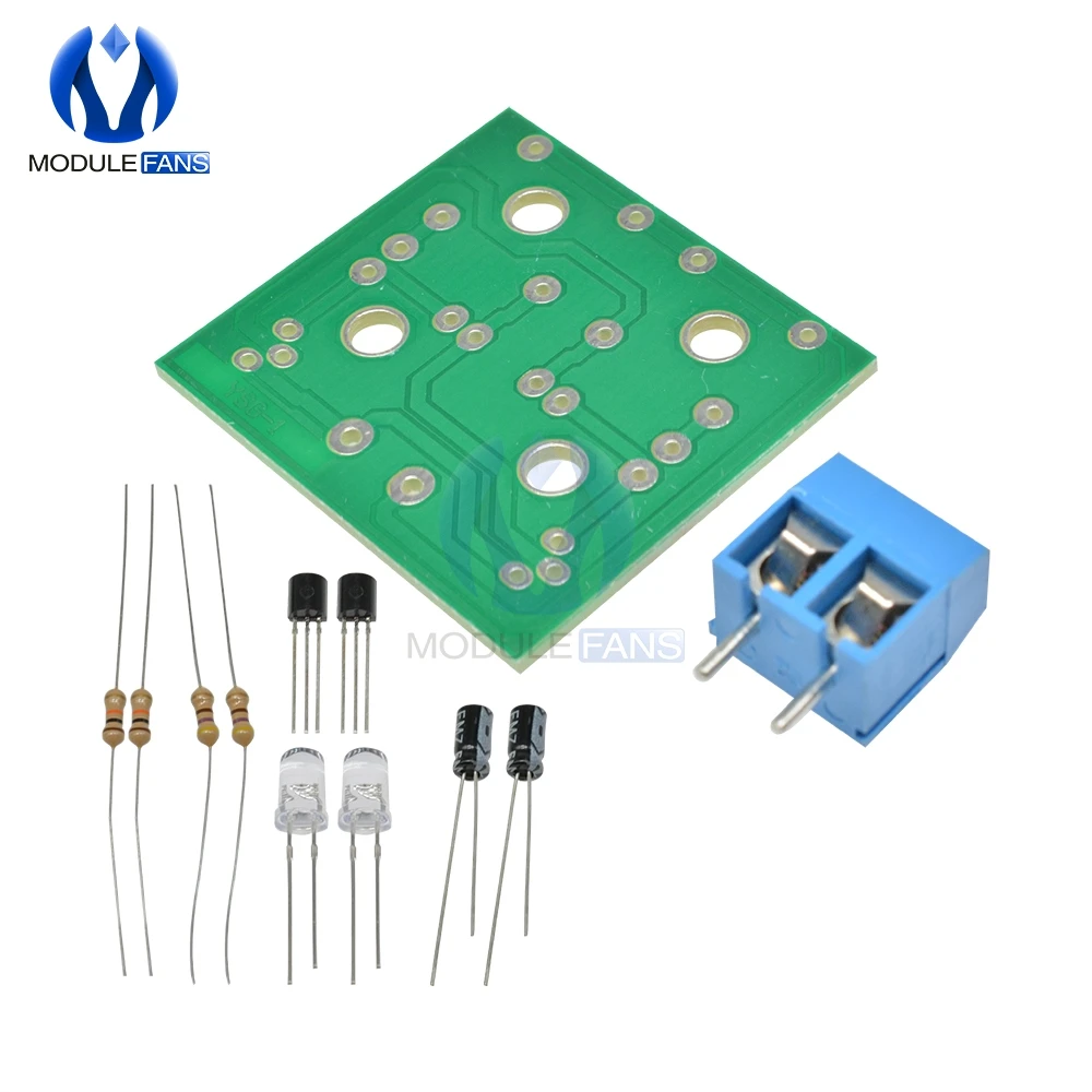5MMLightLEDBlueSimpleFlashCircuitModuleTransistor30K