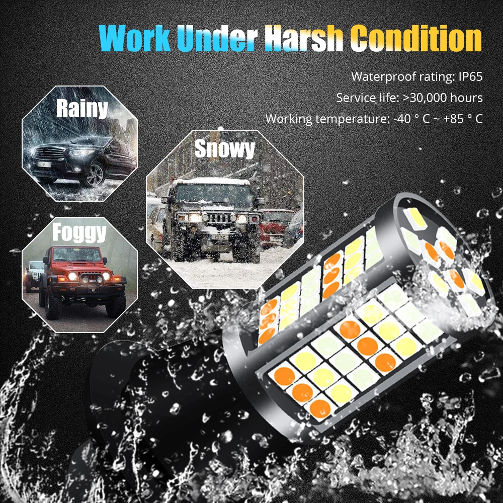 2pcs 1156 BA15S 7506 P21W LED ���� Canbus 81 SMD ȭ��Ʈ/�ڹ�/���̽� ���� �ڵ� �ڵ��� �� �ְ� ���� �� ��ȣ�� �ѱ�