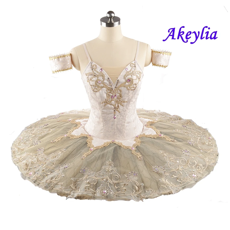 Sylvia Professional Ballet Tutu Ivory Sugar Plum Fairy Variation Pancake Tutu Adult Girls Ballet Stage Costume Custom Made Dress