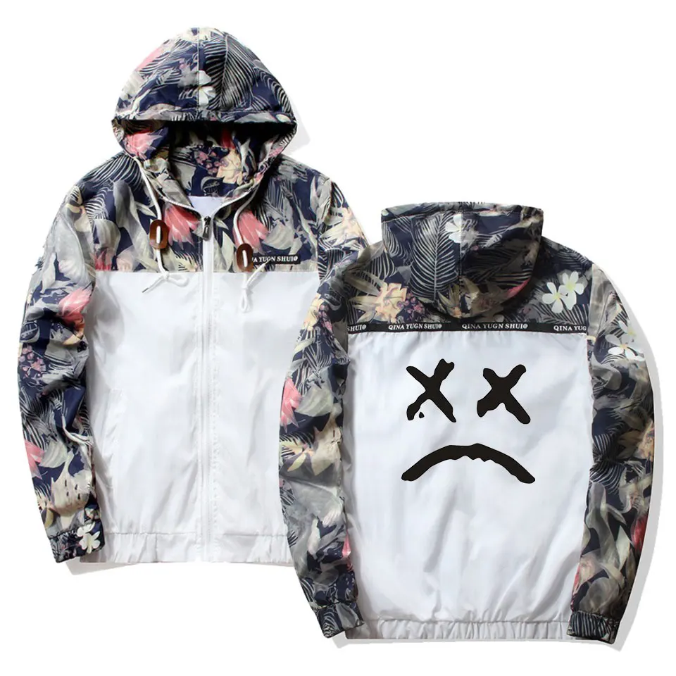 

Frdun Tommy NEW Lil Peep Sad Boy Men/women Hip Hop Hooded Jackets Windbreaker Jackets Coats sweatshir Zipper Lightweight Jackets