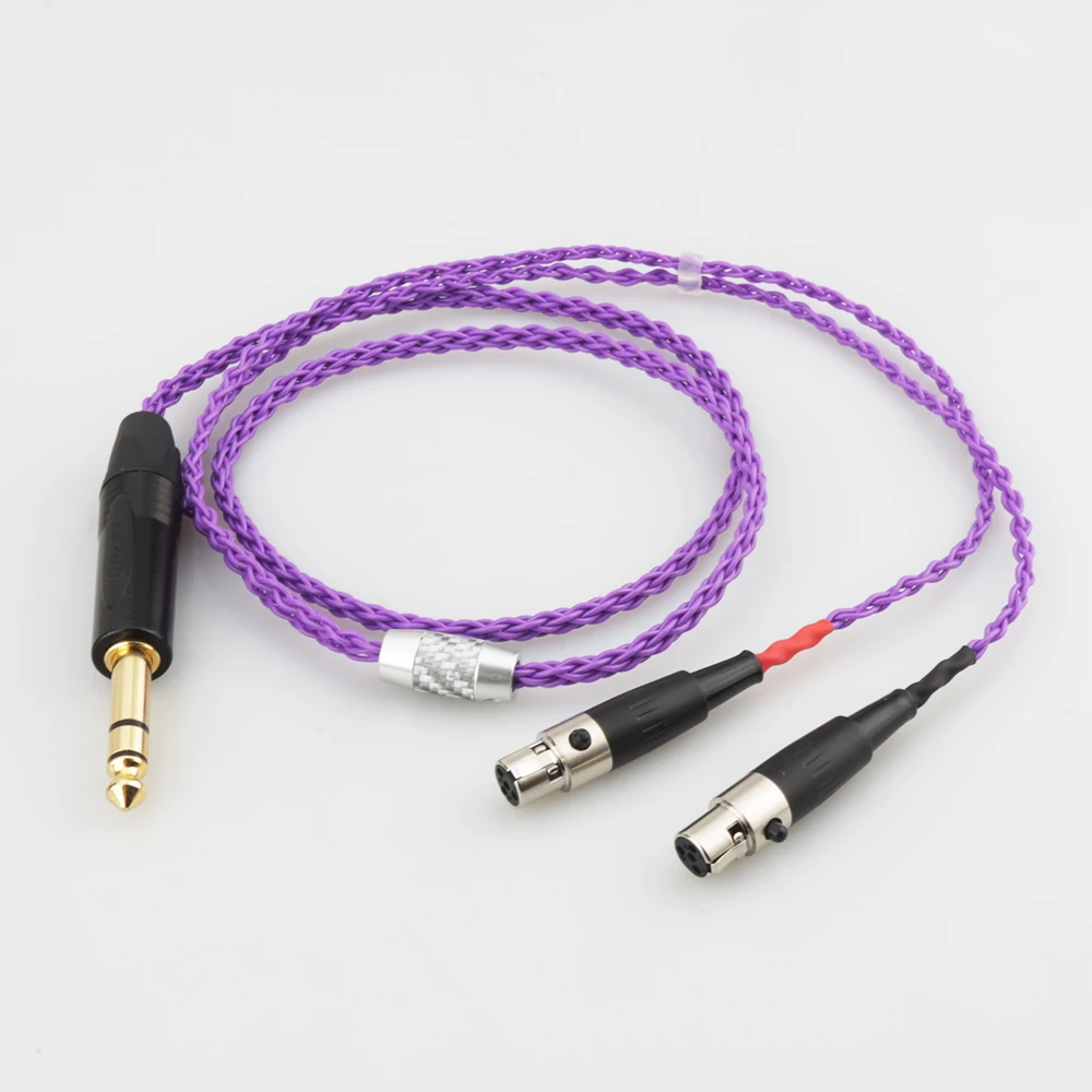Audiocrast HIFI 6 35MM PLUG Earphone Headphone Upgrade Cable Silver Plated for Audeze LCD 3 LCD3 LCD 2 LCD2 LCD 4