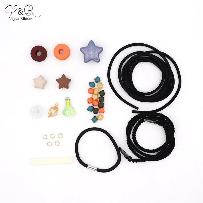 

DIY Handmade Jewelry Making Love Heart Star Simulated Pearl Charms Pendants Hair Band Components Decoration Fashion Accessories