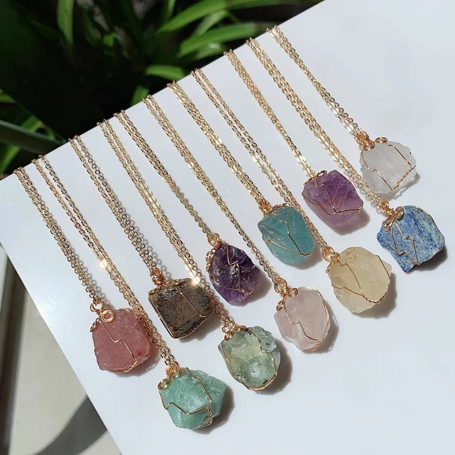 Skpblutn Necklaces Pendants for Women Girls Natural Amethyst Angel Tear  Jade Jewelry Men Gemstone Diamond Inlaid Short Collar Chain Without Chain  Necklace Gifts Valentine's Day Gift - Walmart.com