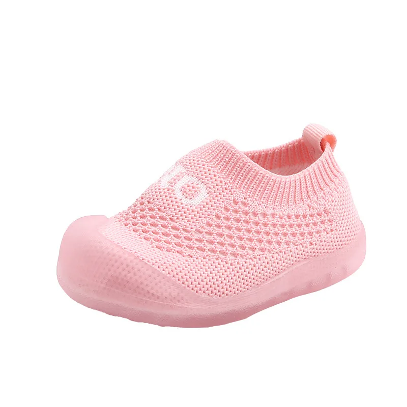 Весенняя Новинка для новорожденных; для детей 0-1-3 лет, 2 пары брюк для мальчиков; Baotou; обувь на мягкой подошве для самых маленьких, обувь из сетчатого материала; однотонные дышащие ботинки