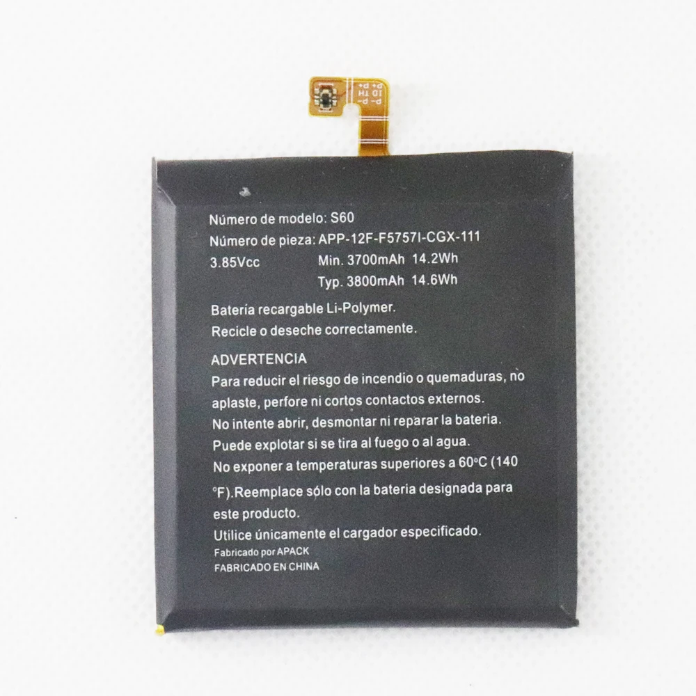 

100% Original Replacement battery 3800mah For Caterpillar Cat S60 APP-12F-F57571-CGX-111 batteries Bateria +Tools