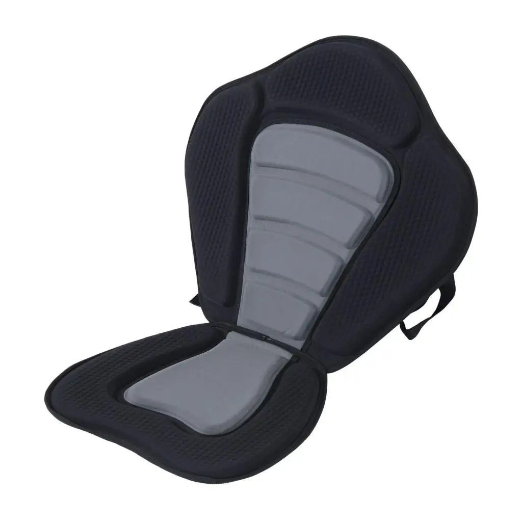 Adjustable Padded Deluxe Kayak Seat Detachable Back Canoe Backrest Cushion Seat 