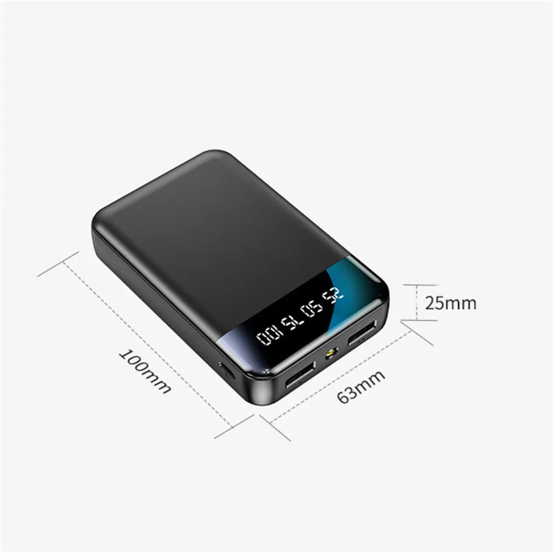 50000mAh pocket power bank is suitable for office, travel, camping with LED light fast charge portable external battery portable cell phone charger