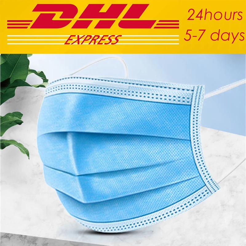 

20pcs Face Mouth Anti dust Mask Disposable Protect 3 Layers Filter Dustproof Earloop Non Woven Mouth Masks fast Shipping