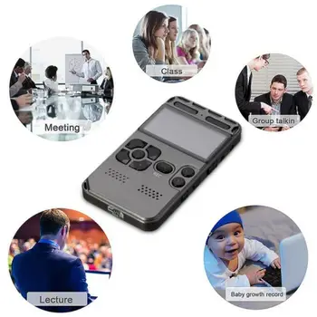 

Audio Recording Dictaphone MP3 LED Display Voice Activated 8GB/16/32GB Memory Noise Reduction V35 Digital Voice Recorder