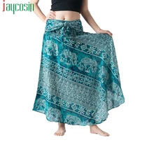 Женская юбка из тюля, Пляжная, богемная, с принтом, свободная, высокая талия, модная, Женская юбка, дышащая, на бретелях, для девушек, размера плюс, юбка для вечеринки