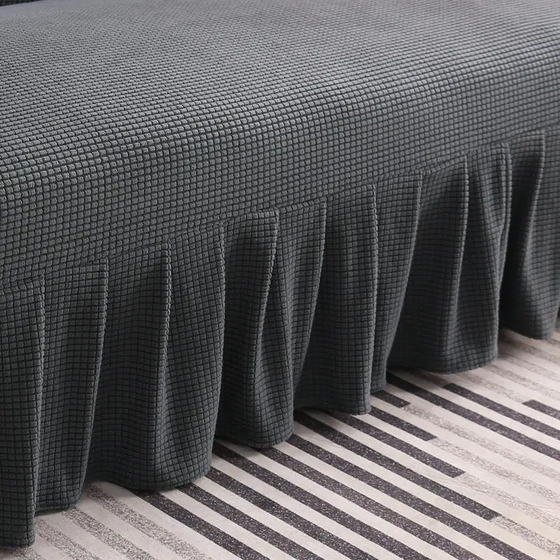 Armless Folding Sofa Bed Cover Stretch Slipcovers 3 Seater Without Armrest Sofa Covers for Living Room Universal Couch Cover 5