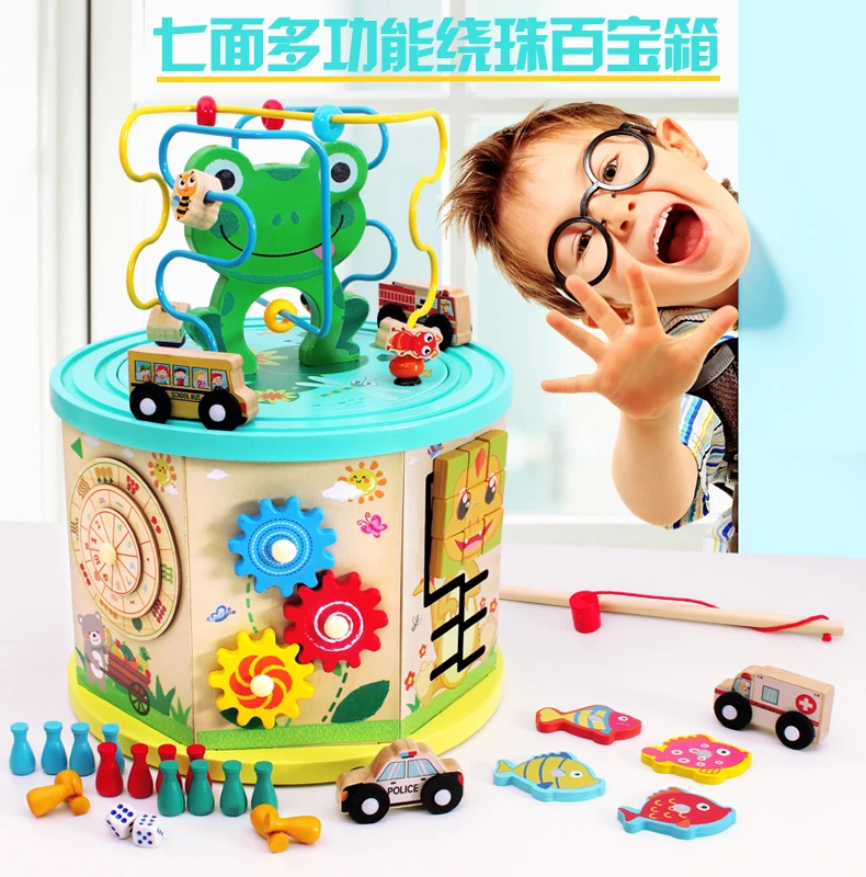 Многофункциональная игрушка из бисера, браслет из бисера, детская развивающая игрушка, сундук с сокровищами для детей 1-3-6 лет, для мужчин и девочек