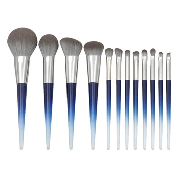 

12Pcs Makeup Brushes With Cone Slant Tail Cosmetic Brushes For Eyeshadow Eyebrow Eyeliner