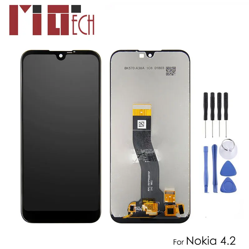 

5.71'' For Nokia 4.2 LCD Display TA-1184 TA-1133 TA-1149 TA-1150, TA-1157 Touch Screen Digitizer Assembly LCD Replacement Black