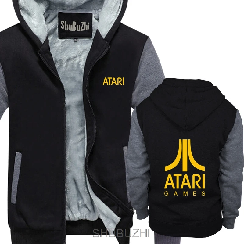Зимняя одежда ATARI толстые толстовки модная мужская толстовка с длинными рукавами крутая мужская теплая куртка с принтом Camisetas Hombre sbz4470