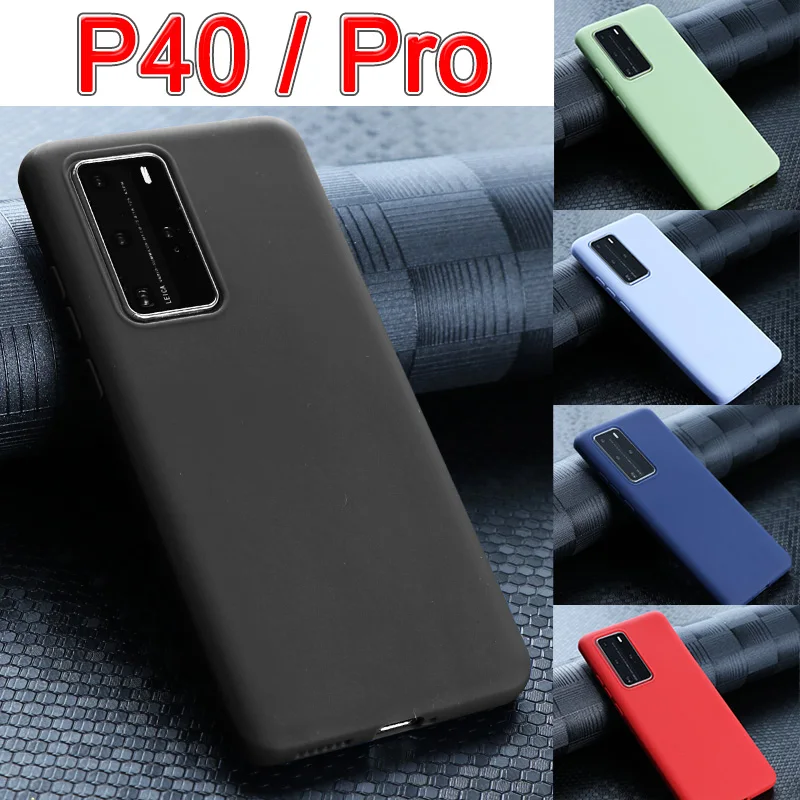 p40 pro phone case p40pro for huawei p 40 40pro cover protective bumper huawey 40p pro40 p40case silicone soft tpu skin coque | Мобильные