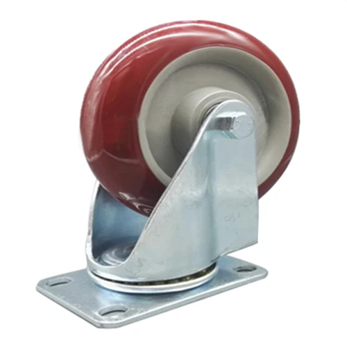 

2 x Heavy Duty 75mm Rubber Wheel Swivel Castor Wheels Trolley Caster Brake Set of castor:without brake