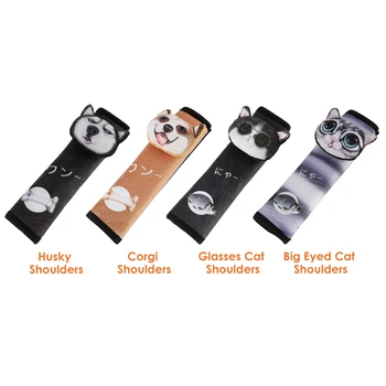 

Cartoon Animal Car Safety Seat Belt Cover Multi-functional Practical Durable Convenient Seatbelt Shoulder Pad Auto Accessories