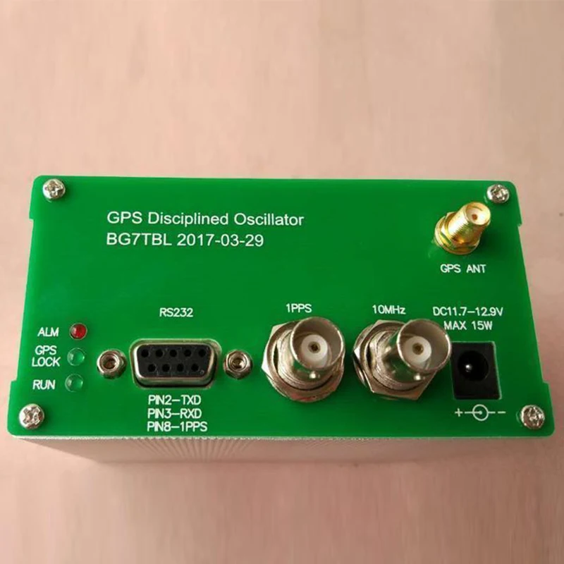 GPS Antenna /& Power supply 10MHZ OUTPUT SQUARE WAVE GPS DISCiPLINED CLOCK GPSDO