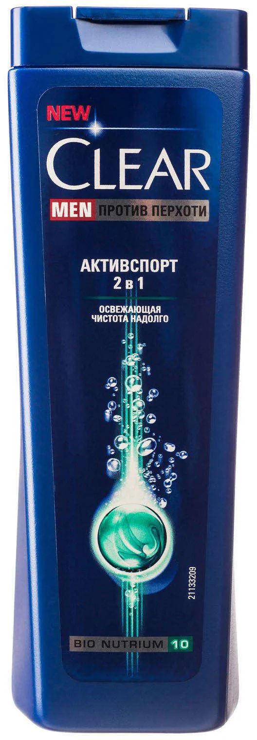 Шампунь и бальзам против перхоти «Активспорт» Men 2в1 Clear, 200 мл