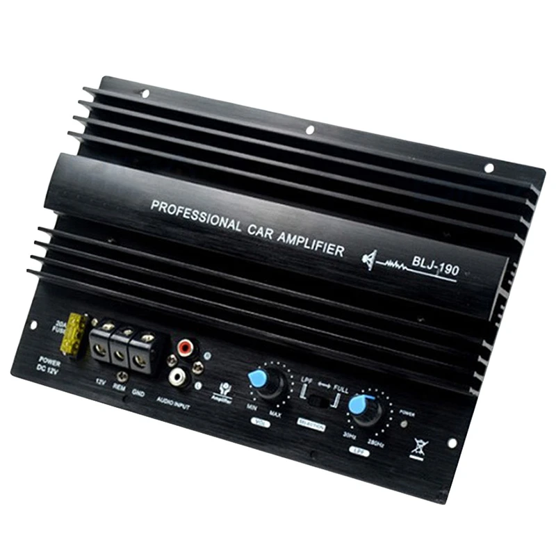 

12V 1000W Powerful Bass Subwoofer 105Dba Mono Car Audio High Power Amplifier Amp Board Thermal Overload Protect Powerful Bass