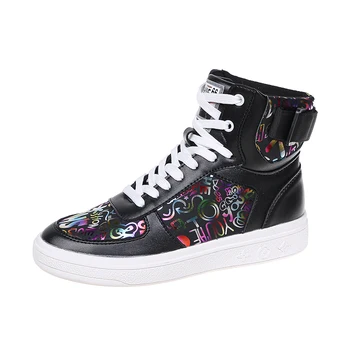 

High Top Sneakers for Women Breathable Casual Vulcanized Shoes Fashion Women's Sneakers Flat Leisure Walking Sports Shoes 2020