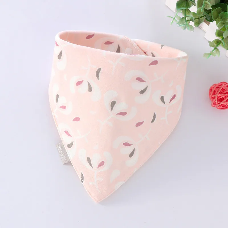 Baby Bibs Triangle Double Cotton Bibs Cartoon Print Saliva Towel Baby Boys Girls Feeding Apron Cotton Bandana Bibs Burp Cloths - Цвет: 11Lily