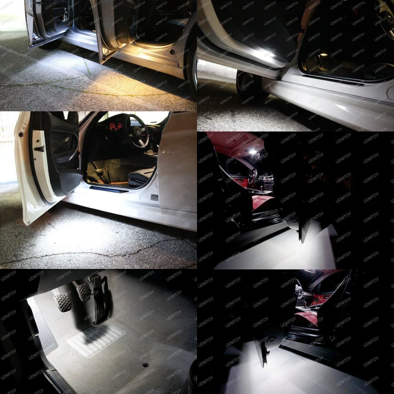 Для BMW 3 серии F30 F31 F34 F32 2012 up отличный ультра яркий Smd led интерьер Footwell лампа дверь