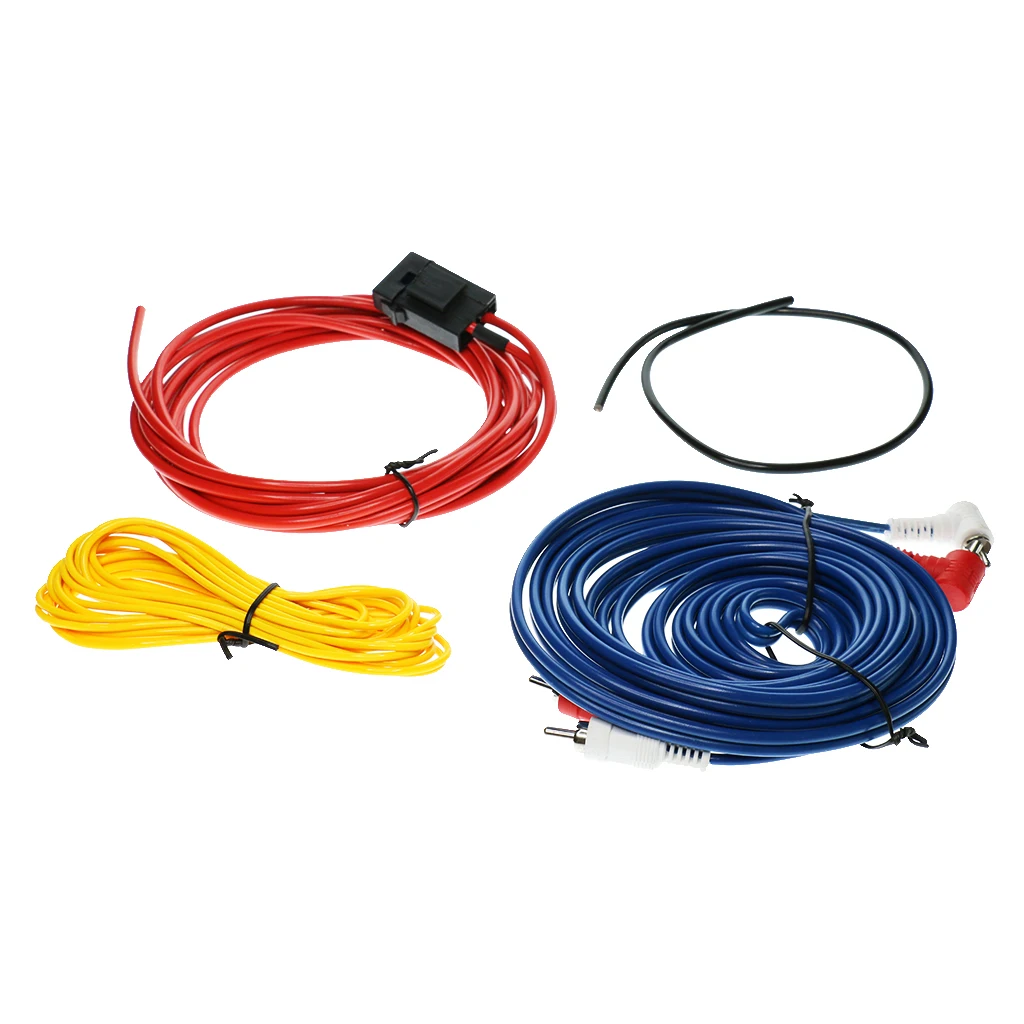 Набор из 4 автомобильных стерео усилитель сабвуфера проводки провода Кабельный комплект низкий уровень шума и искажений