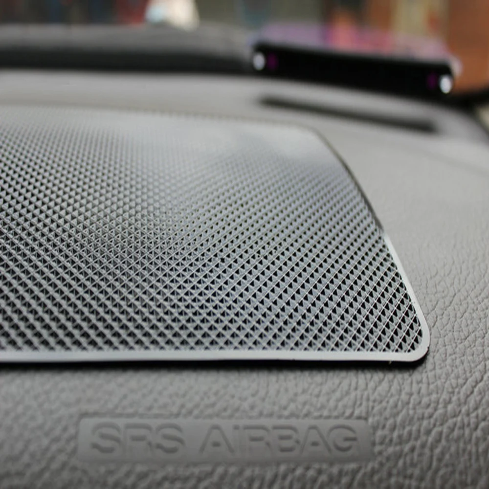 19*12 cm Car Dashboard Sticky Anti-Slip PVC Mat Silicone Anti-Slip Storage Mat Pads Non-Slip Sticky Pad For Phone Key Holder