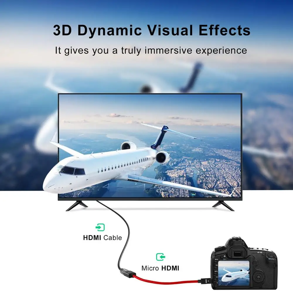 Адаптер Micro HDMI HD4K Mini штекер гнездо кабельный конвертер для камеры Raspberry Pi 4 GoPro