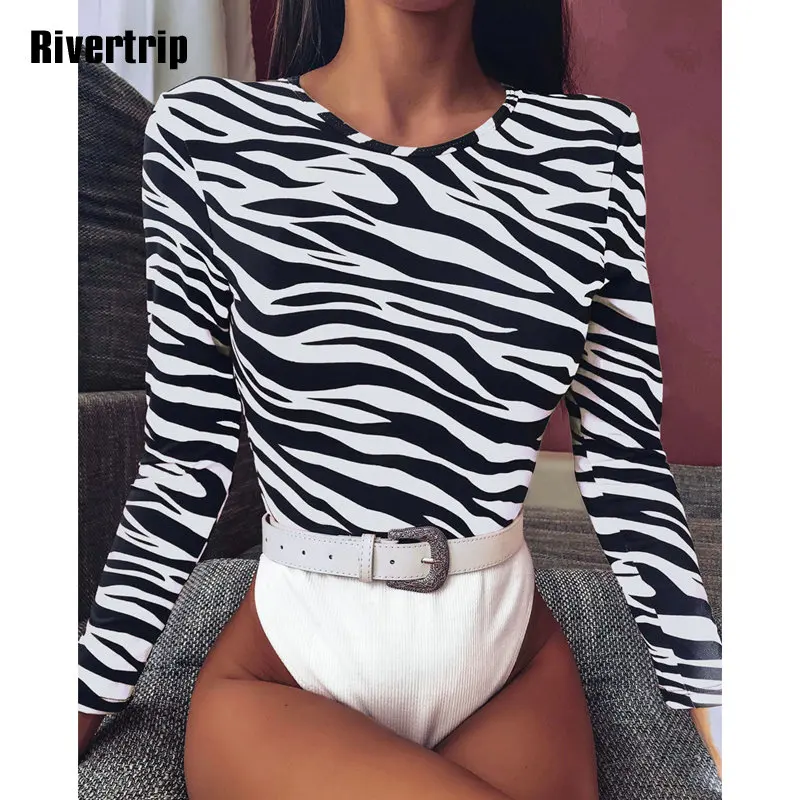 

Sexy Zebra One Piece Swimsuit Patchwork Swimwear Female Long-sleeved Swimsuit Zipper Beachwear High Cut Swimsuit Fused for Women