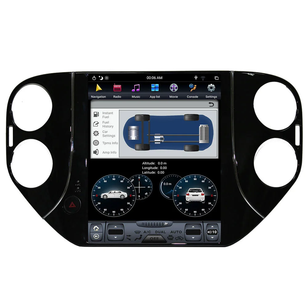 

10.4-inch Android9.0 vertical screen Tesla style car multimedia player GPS navigation DSP radio for 2010-2016 Volkswagen Tiguan