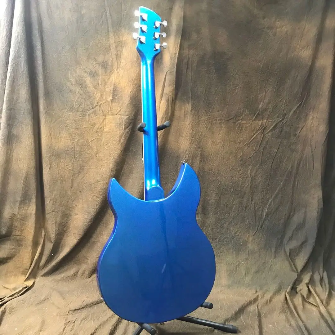 エレキギターRickenbacker-330,ブルーカラー,セミホール,高品質