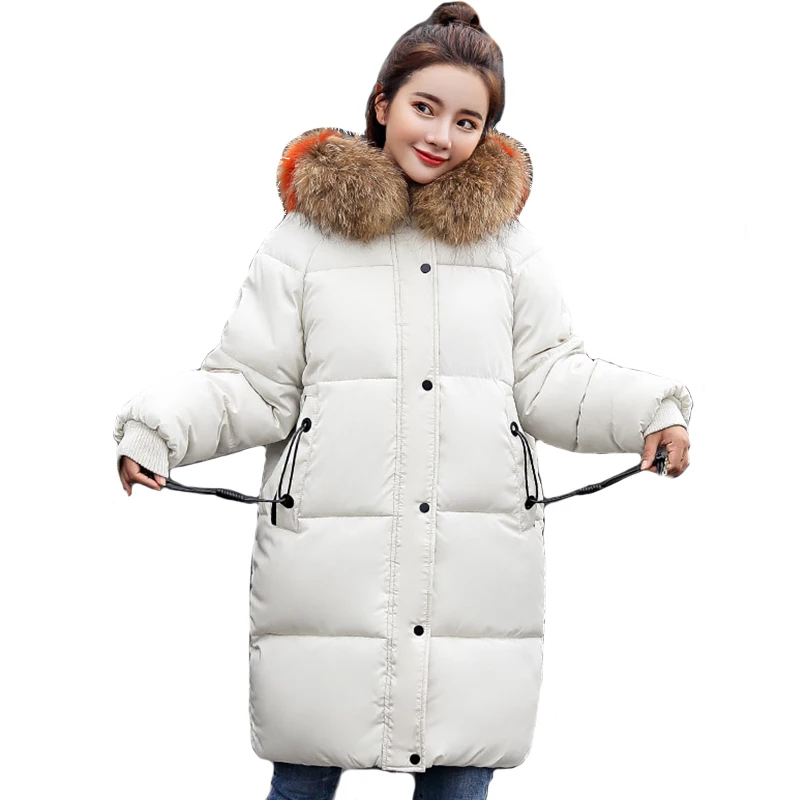 Best Hooded With Fur Collar Winter Jacket Women Oversize Cotton Padded Ladies Coat Warm Thicken Long Parka 2019 Fashion Womens