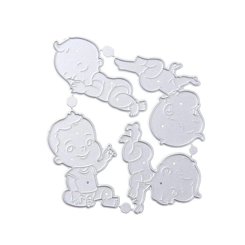 Description Picture 5 of itemMetal Cutting Dies Scrapbooking Growth Crawling Baby DIY Album Card Embossing Craft Die Cuts Baby Shower Decor Child's Growth