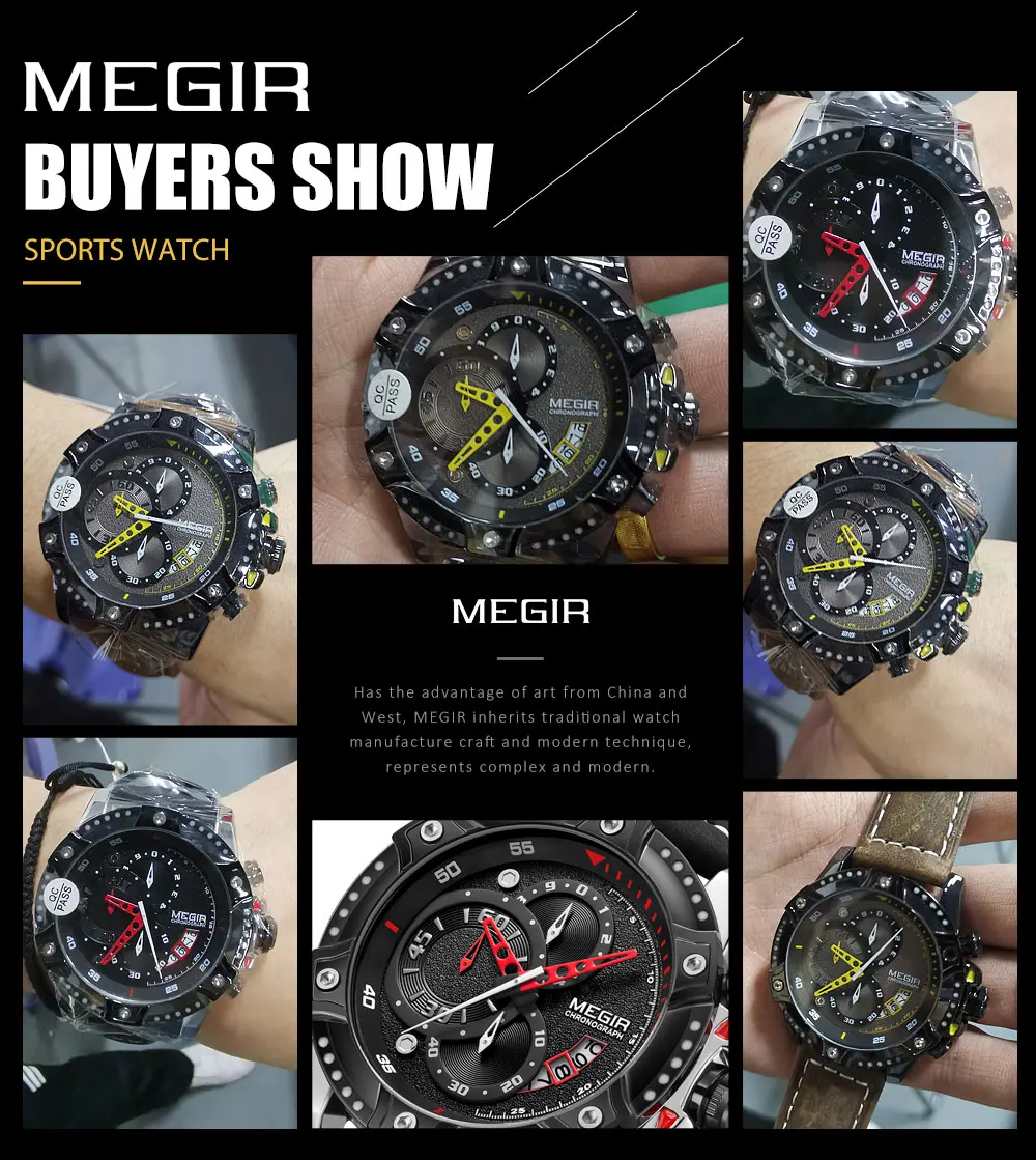 MEGIR военные спортивные часы мужские Лидирующий бренд силиконовый ремешок армейский хронограф водонепроницаемые наручные часы мужские Mle Relogios Masculin