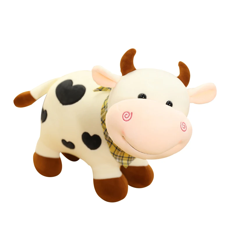 Cute Cattle Cartoon Cow Plush Toy Stuffed Animal Doll Super Comfortable  Soft Pillow Children Birthday Present Christmas Gift _ - AliExpress Mobile