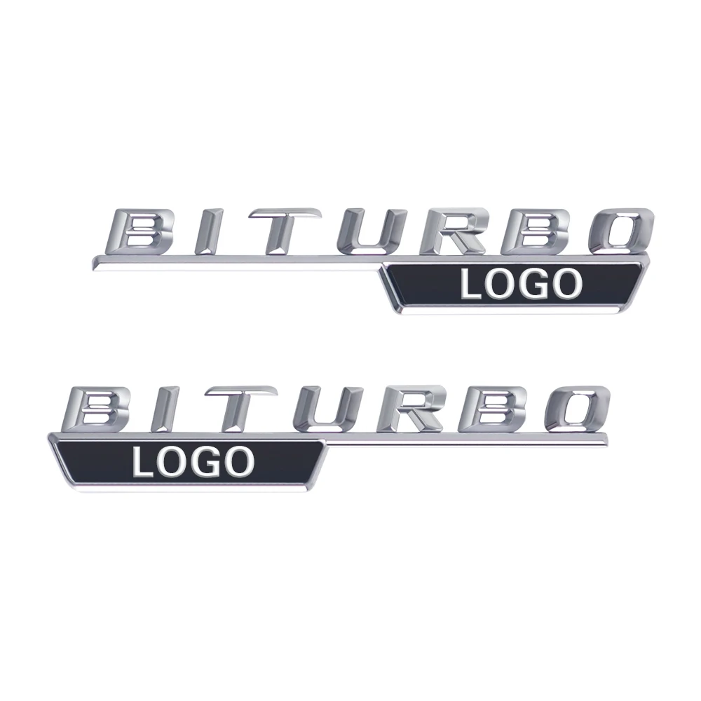 1 пара Серебро Для AMG Mercedes BITURBO AMG сбоку наклейка на крыло CLS CLA W117 W212 E63 W202 W205 W176 авто принадлежности для тюнинга