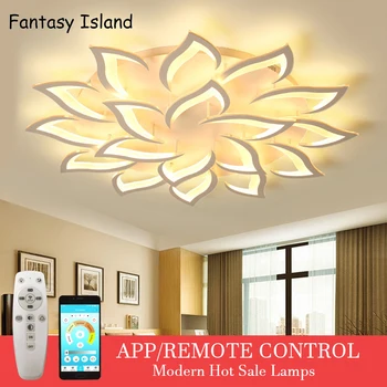 

led ceiling chandelier modern Black/Whtie lighting fixtures for living room dining room kitchen bedroom lamp art deco