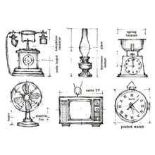 

Vintage Transparent Clear Silicone Stamp/Seal for DIY scrapbooking/photo album Decorative clear stamp