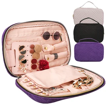 

Jewelry Storage Bags Travel Earrings Necklace Ring Storage Case Casket For Home Storage Organization Makeup Lipstick Showcase