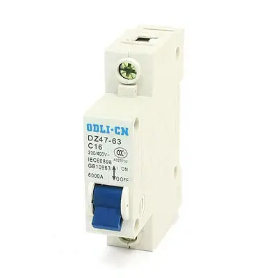 230/400VAC 16A ON/OFF переключатель Управление 1 полюс минивключатель 6000A