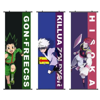 

HUNTER x HUNTER Gon Freecss x Killua Zoldyck Anime Manga HD Print Wall Poster Scroll 30*90cm