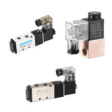 Uxcell 1/5 шт электрическая Управление электромагнитный клапан 1/" герметизирующая ptfe-лента для Пневматический воздушный NC один AC220V 2/3/5 Путь 2 Позиция Алюминий из алюминиевого сплава