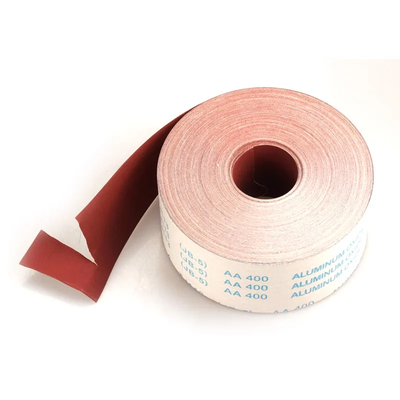

JB-5 Shredded Emery Cloth Roll Abrasive Belt ruan sha bu Sandpaper Woodworking Furniture Metal Polishing Dry Water 4*100